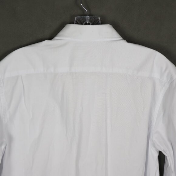 Under 5'10 Shirt Mens Medium White Short Men Classic Oxford Cotton Button Down - Picture 5 of 12